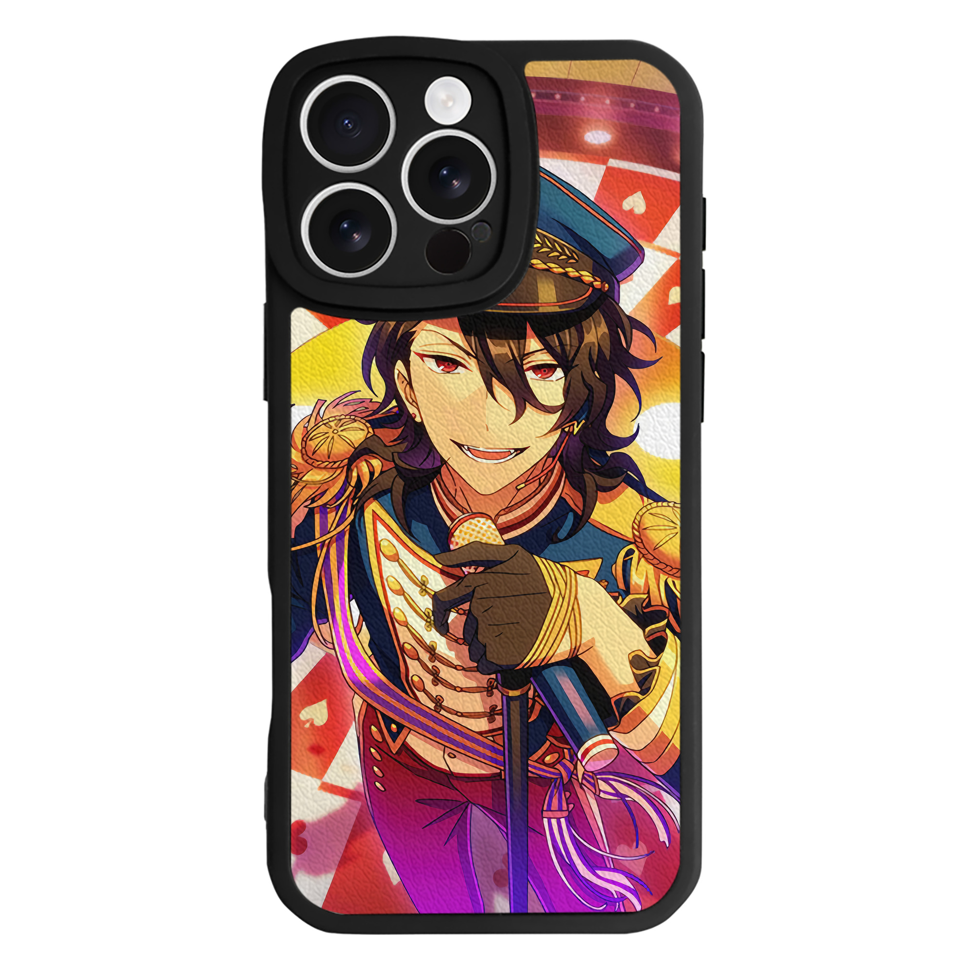 （画像用） あんさんぶるスターズ! Ensemble Stars 【iPhone 16シリーズ対応】シリコンスマホケース（レザー調） 材質：シリコン